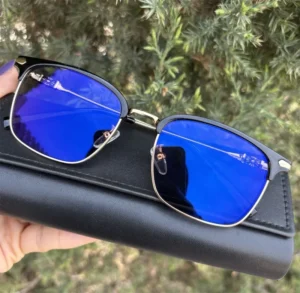 Metal TR90 Premium Photochromic Glasses For Men Blue Reflection Photogrey Black Gold Square Optical Fishing