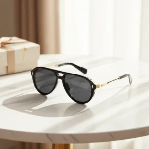 Minimalist Style Fashion Custom Vintage Full Rim Unisex UV400 Outdoor Men Sunglasses With Retro Double Bridge Square Frame
