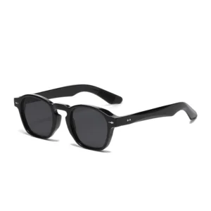 Mizilook 5191 Men’s Senior UV400 Sunglasses New European and American Style Round Frame Rice Nail Shades