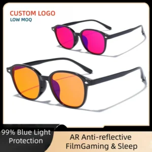 Modern TR90 High Quality Anti blue Light Sunglasses for Men Women PC Frame Custom Logo Luxury Fashion