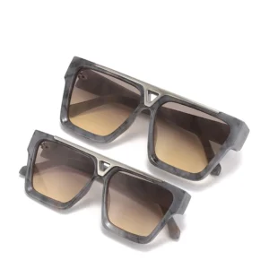 Mommy and Me Shade Sunglasses Set Big Frame Square Children UV Protection Gradient Lenses Kids