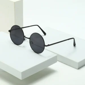 Most Popular Fashion Round Sunglasses Unisex Metal Frame Women Men Retro Sunglasses