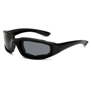 Motorcycle Riding Glasses Padding Goggles UV Protection Dustproof Windproof PC Frame Cycling Sunglasses for Outdoor Activities