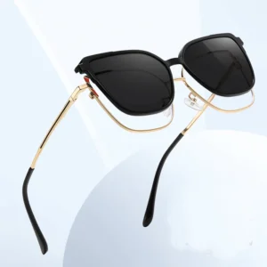 Multi Color Fashionable Design Cat Stainless Durable Outdoor Eyeglasses Frame Polarized Magnetic Slim Clip Sunglasses Ready