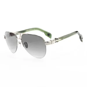 Multi-Color New Light Fashion Pilot UV400 Protection Metal Frame with Decorative Embellishment Sunglasses for Men