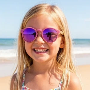Multi Color Sunglasses Polarized UV400 Wooden Kids Sunglasses
