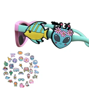 Multi Designs Kids Youth Sunglasses Colorful Charms for EyeGlasses Sunglasses