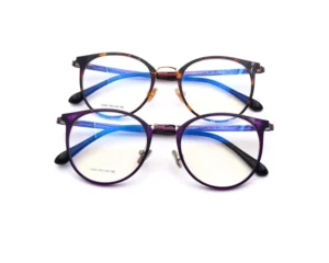 Multi color Lightweight Geometric Pattern Square Full Rim Plastic Steel Glasses Frame Unisex Reading Frames 17063 Daily