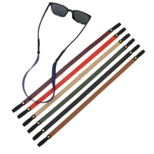 Multi color PU Leather Sunglass Strap Leather Eyewear Retainer Leather String Sunglasses Holder