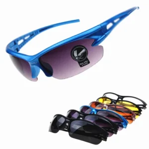 NEW Factory Safety Semi Rimless Frame Lightweight Plastic Lenses Bicycle Glasses Anti Scratch Outdoor Riding