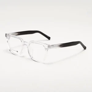 NN 104 Handmade Acetate Glasses Frame Dark Purple Silver Frame Eyeglasses Titanium Spectacle Frames