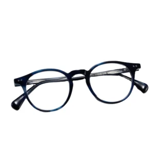 NN 111 Handmade Acetate Titanium Glasses Frame Black Green Mens