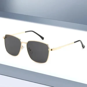 NWOGLSS T1584 Vintage Oversized High-End Feel Unisex Driving Sunglasses UV400 Protection Full Rim Frame Square Design % UV
