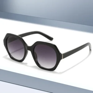 NWOGLSS T1617 New Arrival Cross border Polygonal Large Frame Retro Street Style Trendy UV400 Protection for Sunglasses
