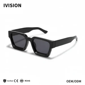 Narrow Frame Glasses Men’s Long Square Frame Personality Trend Sunglasses Versatile New Vintage Sunglasses Men