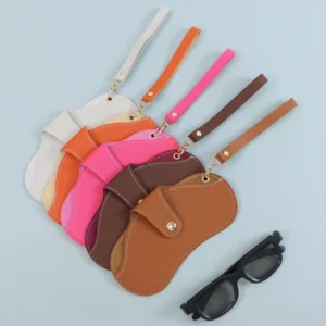 Necklace-style Sunglasses Case Multi-purpose Sunglasses Bag With Hand Chain Portable Neck Lanyard Eyeglasses Pouch