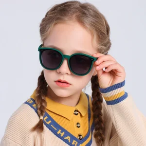 New 3-12 Years Kids Polarized Sunglasses UV400 Boy Girls TPEE Square Frame Cat Eye Sunglasses for Children