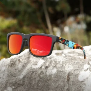 New Arrival Eyewear Unisex Square Full Rim UV400 Polarized Outdoor Cycling Sports Sunglasses