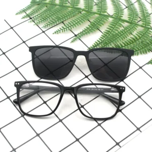 New Arrival HIGO Men Full Rim Square Polarized Acetate Sunglasses with UV Protection for Outdoors