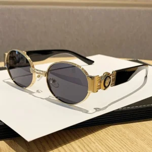 New Arrival Oval Metal Small Frame Sunglasses Trendy Vintage UV400 Sun Glasses for Women Men