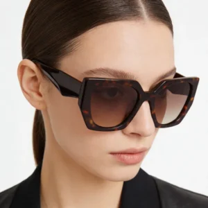 New Arrival Women’s Custom Design Oversized UV400 Polarized Acetate Shade Sunglasses Custom Logo Lens Square Style Sun Glasses