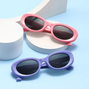 New Arrivals Custom Brand Colorful TPEE Soft Sunglasses Kids Children Boy Girls Shades Oval Polarized Sunglasses