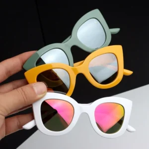 New Butterfly Personality Children’S Sunglasses Boys and Girls Colorful Mirror Trendy Kids Shades Sunglasses