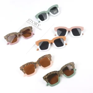 New Children Shades Cute Vintage Square Sunglasses for Boys Girls