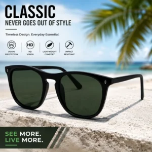New Classic Retro Circular UV400 Protective Lightweight HD Visual Fashion Outdoor Driving Sunglasses