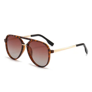 New Coming pilot Polarized Gradient Color Women Sunglasses Unisex Metal Frame Custom Logo 6 Colors Plastic Lenses