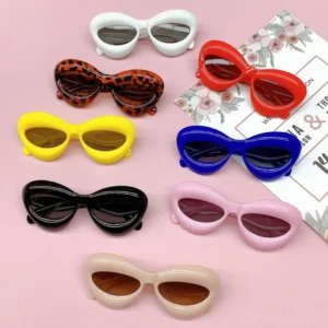 New Custom High Quality Baby Cat Eye Kids Sunglasses Inflated Funny Sun Glasses for Boys Girls