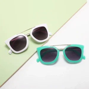 New Design Cute PC Metal Sunglasses Outdoor UV400 Round Frame Trendy Kids Sunglasses