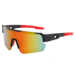 New Design Fashionable Square Sunglasses UV400 Protection Polarized Anti Fog Outdoor Sports Cycling Driving PC Orange Light