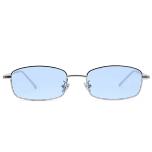 New Design Square Metal Sunglasses Fashionable Sun Glasses in Gold and Gray Colors