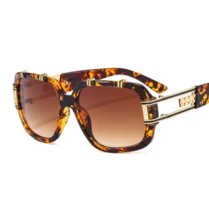 New Designer Vintage Large Frame Sunglasses Fashionable Retro UV400 Glasses Men Women Gafas De Sol