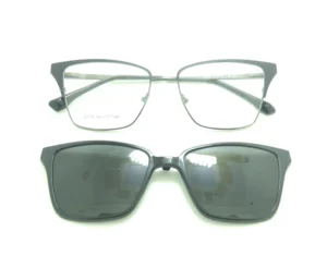 New Designs Fashionable Acetate Foldable Magnet Clip Glasses with Animal Pattern Square Shape Lightweight Unisex Reading Glasses