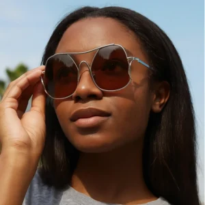 New European American Style Large-frame Personalized High-end UV400 Sunglasses Fashionable Versatile Trendy