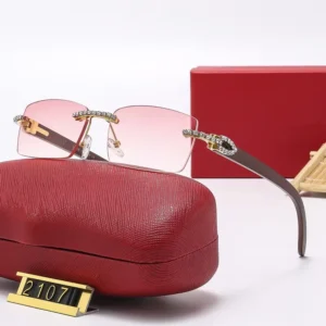 New Fashion Brand Ladies Frameless Shades Italy Luxury Designer Women Bling Diamond Cut Rimless Gradient Sunglasses
