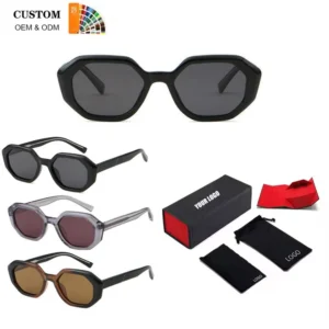 New Fashion Classic Luxury High quality Sunglasses Designer Custom logo Irregular Computer+CP Frame Sunglasses