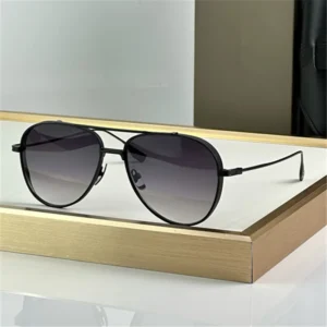 New Fashion Designer Round Sunglasses Light Weight UV400 Full Rim Double Color Metal Frame Comfortable for Men and Women