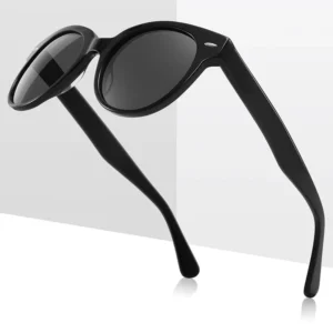 New Fashion Luxury Vintage Round Frame Sunglasses Women Men Unisex Custom Logo Uv400 Acetate Polarized Sunglasses