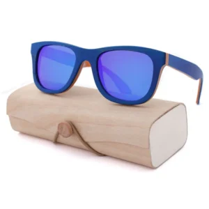 New Fashion Square Design UV400 Polarized CE OEM Quality Wooden Sunglasses Eyewear Suppliers