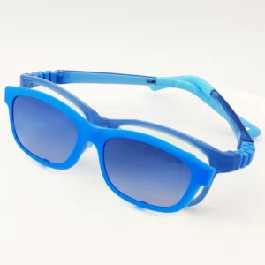 New Fashion Trend Style Tr 90 Kids Glasses Clip on Frames Kids Retro Sun Glasses Square Sunglasses for Kids