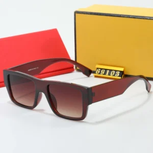 New Fashion Uv400 Women Men Sunglasses Light Shade Oversized Square Retro Designer Sunglasses