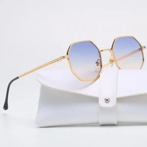 New Fashion Women’s Sunglasses Classic Retro Metal Polygonal Men’s Sunglasses Factory Direct