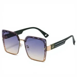 New Fashion Women’s Travel Sunglasses Frameless All match Four leaf Clover Design Advanced Sense