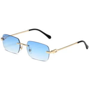 New Fashionable Polygonal Frameless Sunglasses with UV400 Optical Lenses
