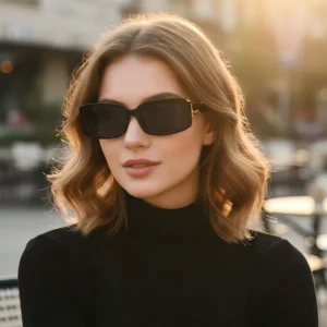 New Fashionable Square Retro UV Resistant Sun Glasses Luxury Designer Outdoor Sunshade Sunglasses for Women