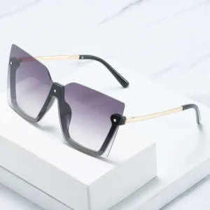 New Frameless Sunglasses Female Shades Metal Sunglasses Women Sun Glasses Sheet Sunshade Mirror White Frame Sunglasses