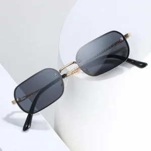 New High Quality Fashion Small Metal Sunglasses Man Woman Designer Sunglasses